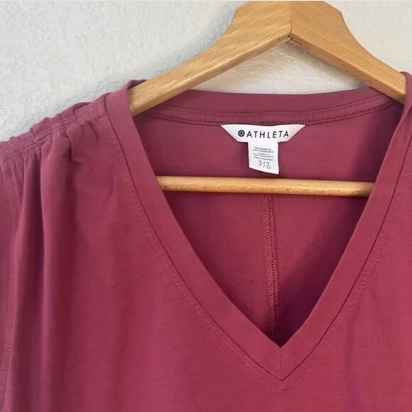 Athleta Dress Cinch Waist Pink Size Small Tall - Picture 2 of 3